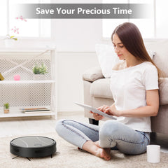 Robot Vacuum and Mop Combo, Vacuum Cleaner with 3000Pa Suction, 4400Mah Battery, App/Remote/Voice Control,Ideal for Pet Hair C2