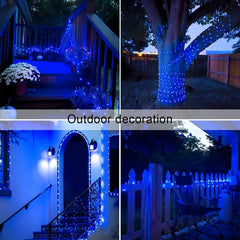 2-Pack Solar-Powered Copper Wire String Lights, 72 Feet (200 Leds), 8 Modes, Perfect for Outdoor Gardens, Parties, Weddings, Courtyards, Halloween, Christmas Decorations, Camping Essentials Fairy String Lights