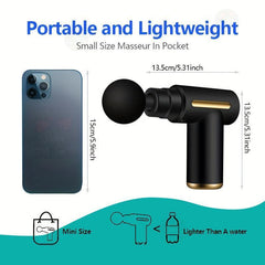 Electric Massage Machine, Including 4Counts Replacement Heads, Portablehandheld Comfort Muscle Massagegun, Valentine'S Day Gift,Massagersfor Back,Massage Gun Neckmassagers