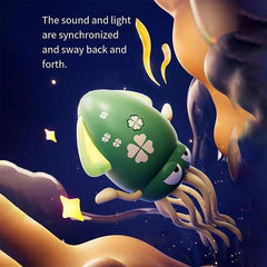 Electric Dancing Octopus Toy, Electric Automatic Obstacle Avoidance Octopus with Rod, with LED Lights & Music
