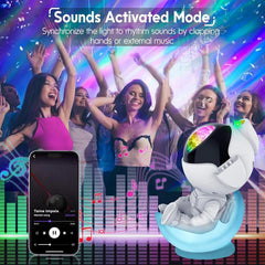 Rossetta Astronaut Galaxy Projector,Space Projector with Cozy Lighting for Bedroom,Star Projector Lamp with Timer and Remote,Kids Adults Room Decor
