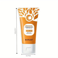 Orange Scented Exfoliator Clear Gel Gentle Exfoliation Exfoliating Gel Nourishing & Moisturizing Deep Cleansing Face & Body Suitable for All Skin Types