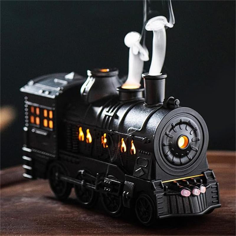 Train Shape Essential Oil Diffuser Humidifier, 2 Lighting Modes, Train Design Home Fragrance Diffuser, 300Ml, for Bedroom Desk