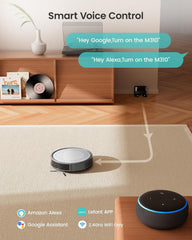 Robot Vacuum Cleaner with 4500Pa Suction, App/Remote/Voice Control,Ideal for Pet Hair, M310