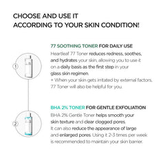 [Anua Official Shop] ANUA Toner Duo (Soothing Toner + BHA Toner)｜Acne Safe Skin Care Set, Chemical Exfoliant, Mild Exfoliate for Oily & Sensitive
