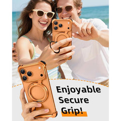 Oatsbasf Phone Case for Iphone 17 Pro/Pro Max/17 Air with 360 ° Rotatable Stand Metal Frameless Magsafe Protective Shockproof