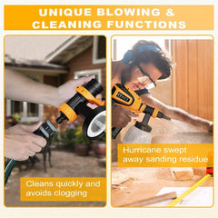 PAINT Paint Sprayer, 700W HVLP Paint Sprayer with Cleaning & Blowing Joints, 4 Nozzles and 3 Patterns, Easy to Clean, for Furniture, Cabinets, Fence, Walls, Door, Garden Chairs Etc. VF803 Outdoorfun Heavy Duty Paint Sprayer