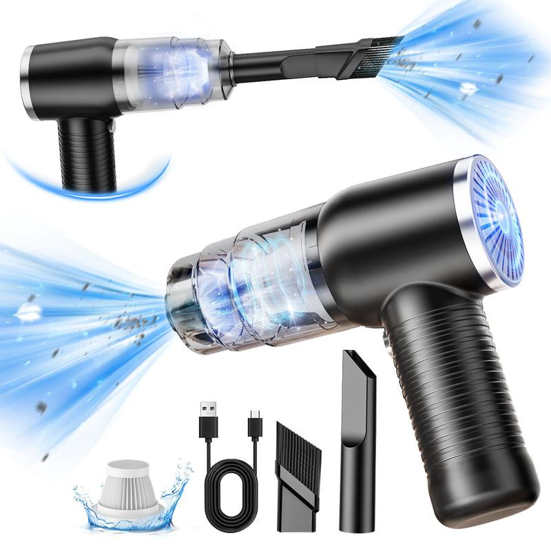 2-In-1 Handheld Cordless Home Vacuum Cleaner, Car Cordless Vacuum Cleaner, Powerful Suction Handheld Cordless Vacuum Cleaner for Home, Car and Desktop Cleaning