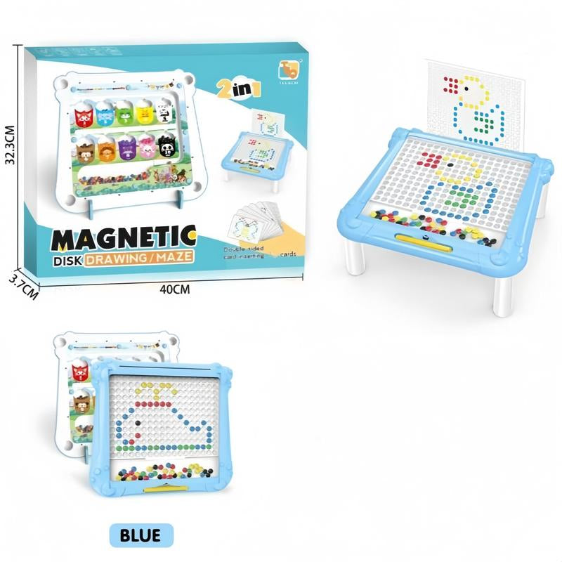 2-In-1 & 3-In-1 Montessori Magnetic Color & Number Maze, Educational Toy for Toddlers Ages 2-5, Fine Motor Skills Game, STEM Puzzle Learning Toy, Birthday Gift for Kids