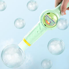 Mist Bubble Machine for Kids – Elastic Bubble Fog Wand, Smoke Bubble Sword, Interactive STEM Toy with Lights & Music, Parent-Child Fun, Outdoor Summer Play, Birthday Gift for Boys & Girls