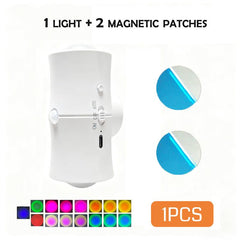 Smart RGB Motion Sensor Night Light, Magnetic LED Wall Sconce, USB Rechargeable Dimmable Ambient Lighting for Bedroom, Hallway, Stairs, Wardrobe, Entryway Home Decor