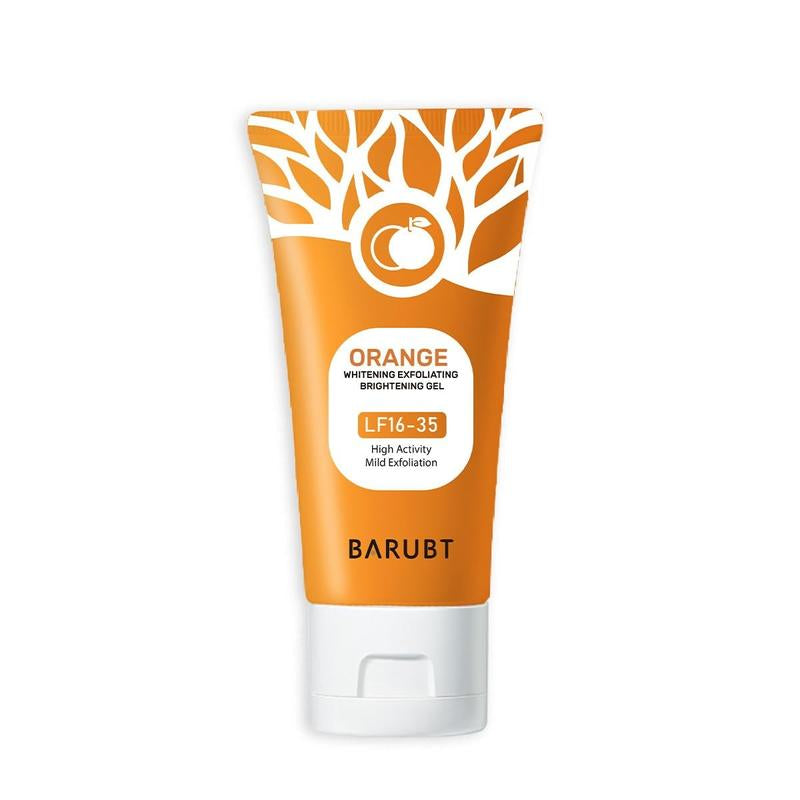 Orange Scented Exfoliator Clear Gel Gentle Exfoliation Exfoliating Gel Nourishing & Moisturizing Deep Cleansing Face & Body Suitable for All Skin Types