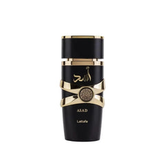 Lattafa Perfumes Black Edition Asad for Unisex Eau De Perfume Spray, 3.4 Ounce Long-Lasting Floral Scent Best Gift